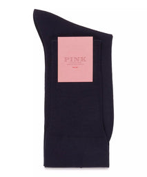 Navy Blue Long Fine Merino Wool Socks