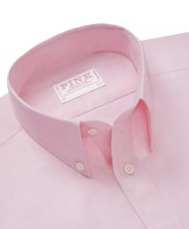 Pale Pink Slim Fit Smart Casual Button Down Weekend Oxford Shirt