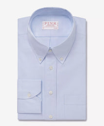 Pale Blue Classic Fit Smart Casual Button Down Weekend Oxford Shirt