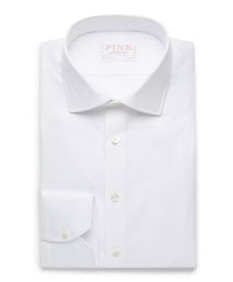 White Slim Fit Royal Oxford Formal Shirt