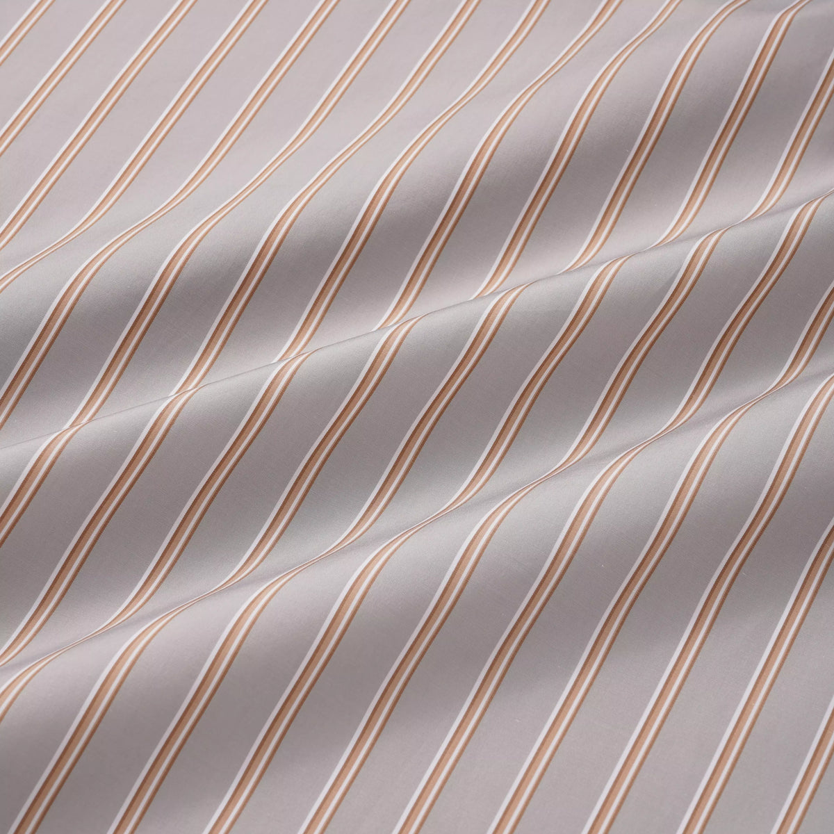Oatmeal & Multicolour Tailored Fit Multi Track Stripe Formal Shirt